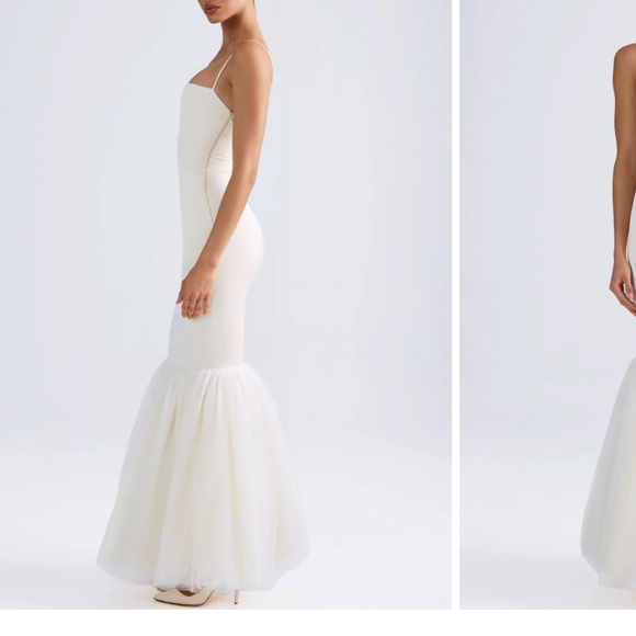 Elegant White Evening Gown - Picture 5 of 9